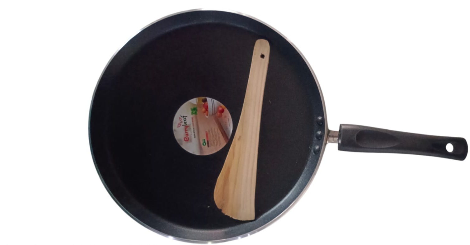 Curryleaf nonstick solid dosa tawa-5mm (big)