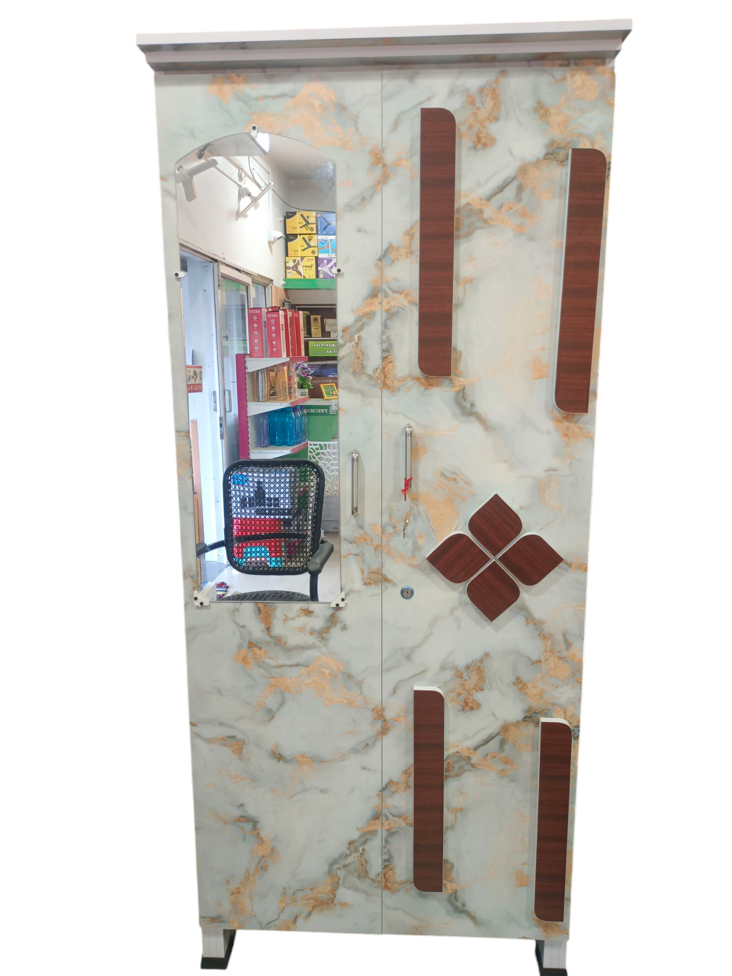 
												
												6 1/2  feet double door wooden bero 